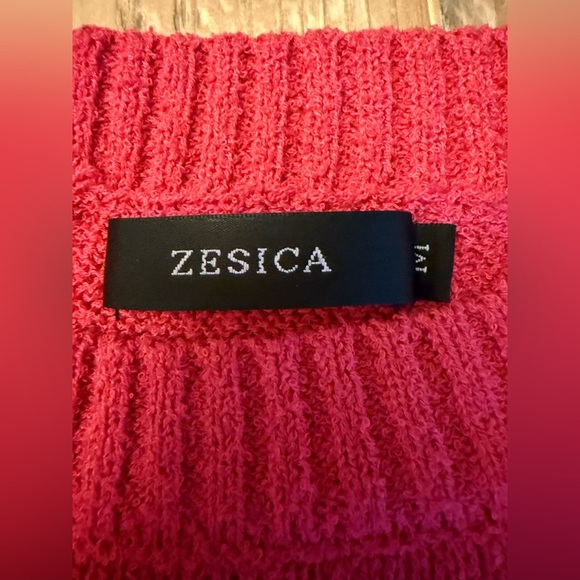 Zesica Textured Knit Set Hot Pink Shorts Sleeveless Top M - Picture 4 of 13